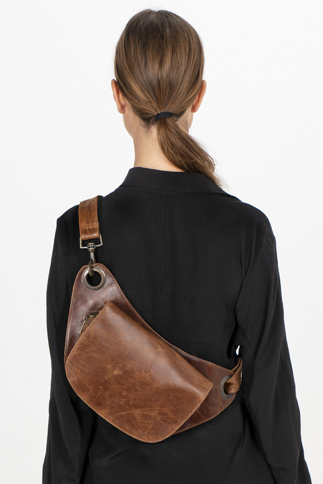 Roméo Bag - Natural heritage - Vegetable-tanned smooth cowhide leather -  Sézane