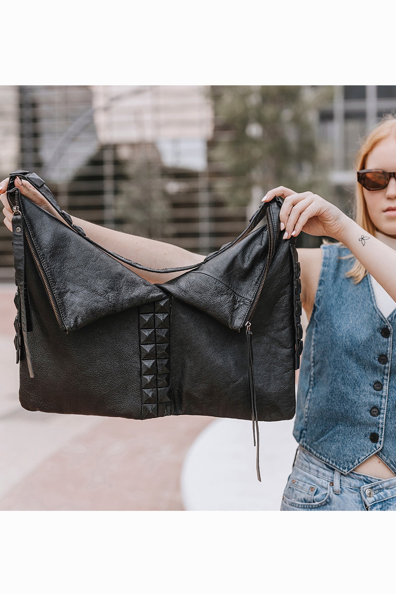 Slouchy Leather Hobo Bag MONZOON